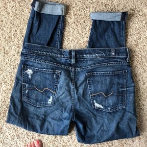 7 for all mankind boyfriend jeans size 29